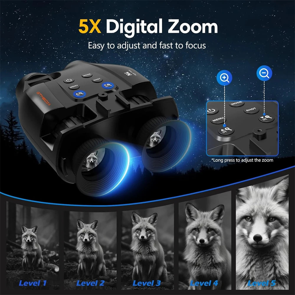 N4 digital night vision binoculars with infrared illumination